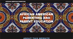 Desktop Screenshot of africanamericanparenting.org