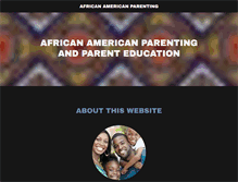 Tablet Screenshot of africanamericanparenting.org